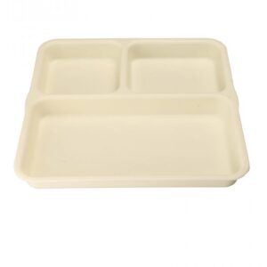 3 Compartment Tray (PP) (Square)- Cover